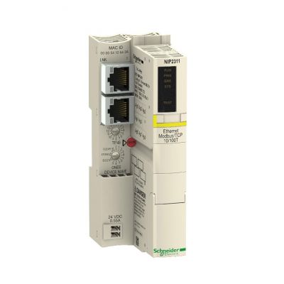 Moduł komunikacyjny 2 porty Ethernet MB/TCP STBNIP2311 SCHNEIDER (STBNIP2311)