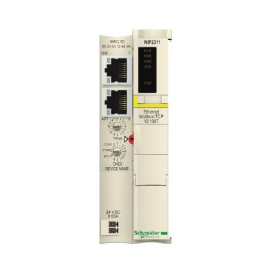 Moduł komunikacyjny 2 porty Ethernet MB/TCP STBNIP2311 SCHNEIDER (STBNIP2311)