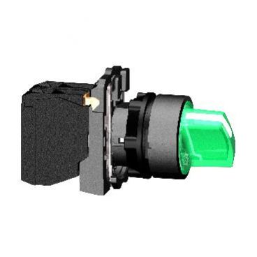 Harmony XB5 Przełącznik 2 pozycje zielony LED 110/120V piórko krótkie plastikowy stabilny XB5AK123G5 SCHNEIDER (XB5AK123G5)