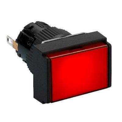 Harmony XB6 Kompletny wskaźnik świetlny Czerwony LED Prostokątny 24V DC 16 mm Plastikowy XB6EDV4BP SCHNEIDER (XB6EDV4BP)