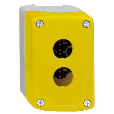 Harmony XALK Pusta kaseta sterująca 2 otwory fi22 żółta z podstawą plastikowa XALK02 SCHNEIDER (XALK02)
