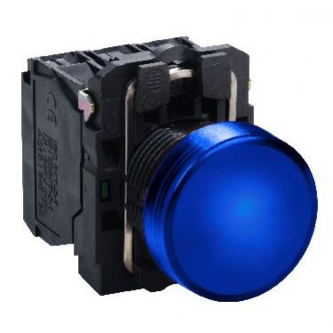 Harmony XB5 Wskaźnik świetlny niebieski LED 110/120V plastikowy zaciski śrubowe XB5AVG6 SCHNEIDER (XB5AVG6)