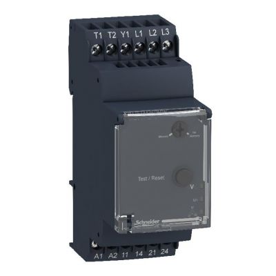 Zelio Control Przekaźnik kontroli napięcia i temperatury silnika 24 240V AC/DC 2N/O 5A RM35TM250MW SCHNEIDER (RM35TM250MW)