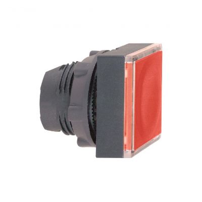 Harmony XB5 Przycisk płaski kwadratowy czerwony z samopowrotem LED plastikowy ZB5CW343 SCHNEIDER (ZB5CW343)