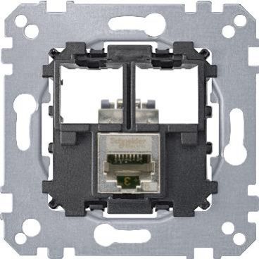 Merten - Mechanizm gniazda teleinformatycznego komputerowe 1xRJ45 kat 6a f/stp MTN4576-0021 SCHNEIDER (MTN4576-0021)