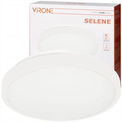 Lampa sufitowa SELENE plafon 2xE27 2x60W klosz matowy IP54 biały (CL/2XE27-10/W)