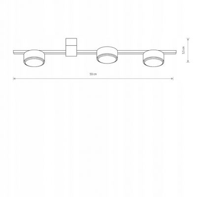 Reflektor sufitowy okrągły Nowodvorski biały SALON JADALNIA 8268 PILLS (8268)