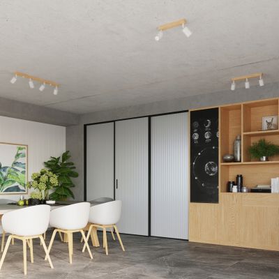 Plafon lampa sufitowa ze spotami VERDO 4 biały SL.1289 SOLLUX  (SL.1289)