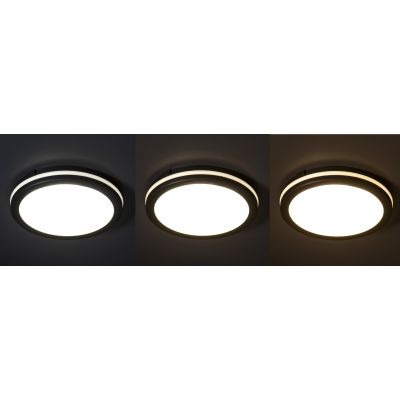 Plafoniera LED BENO 24/30W ciepły/neutralny/zimny grafitowy KANLUX  (38783)