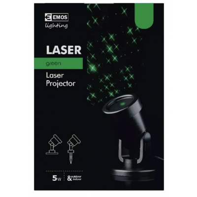 Projektor laserowy zielone krzyżyki IP44 EMOS ZY2191 (ZY2191)