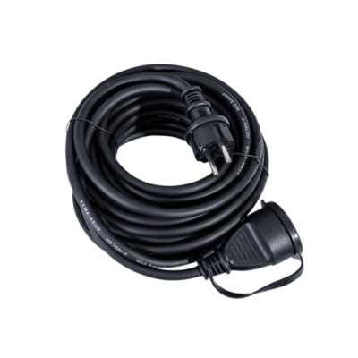 Przedłużacz warsztatowy 1 gniazdo 3x1,5mm2 IP44 16A OW guma 10mb ELCAN (PW-1G15-44-OW-10)