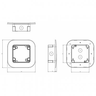 Puszka pojedyncza podtynkowa IP66 137.121 Scame Protecta (137.121)