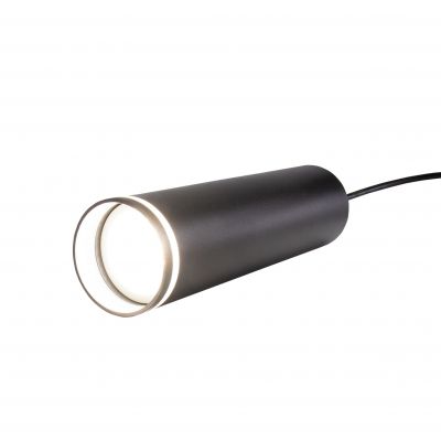 Oprawa na szynoprzewód MADARA MINI RING GU10 zwis BAZA 230V IP20 fi55*200mm czarna kabel 1m (SLIP003019)