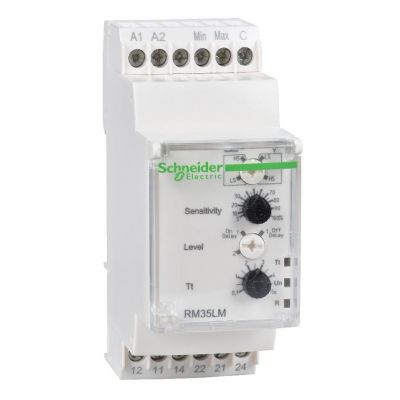 Zelio Control Przekaźnik kontroli poziomu cieczy 24 240V AC/DC 2C/O 5A RM35LM33MW SCHNEIDER (RM35LM33MW)