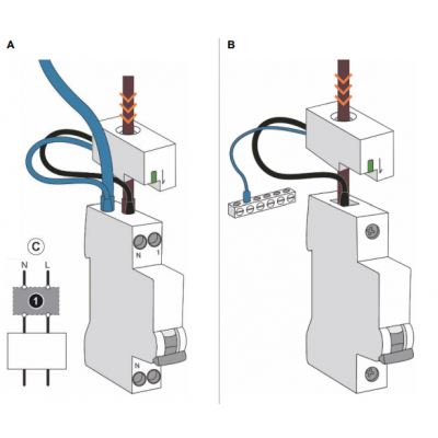 Przekładnik prądowy jednofazowy z rejestracją pomiaru max. 250V/63A Tuya Smart Wi-Fi OR-WE-532 ORNO (OR-WE-532)