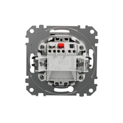 Sedna Design & Elements Przycisk zwierny zwierny /dzwonek/ srebrne aluminium SDD113131 SCHNEIDER (SDD113131)