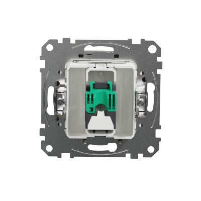 Sedna Design & Elements Gniazdo komputerowe RJ45 kat. 5e UTP srebrne aluminium SDD113451 SCHNEIDER (SDD113451)