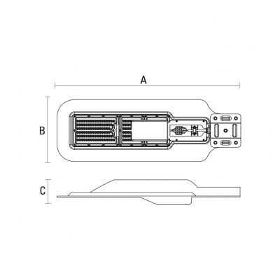 KLARK 2 230V 100W 100lm/W NW ULICZNA - 5 lat gwarancji  SLI027011NW Spectrum Led (SLI027011NW)