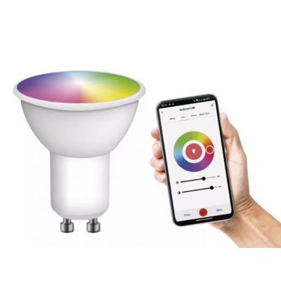 Żarówka LED GoSmart MR16 / GU10 / 4,8 W (35 W) / 400 lm / RGB / ściemnialna / Wi-Fi EMOS (ZQW832R)