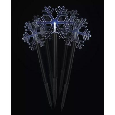 Dekoracja ogrodowa świąteczna śnieżynki LED timer (ZY2350)