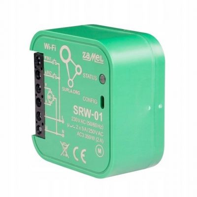 Sterownik do rolet Wi-Fi SUPLA SRW-01 dopuszkowy 230V ZAMEL (SPL10000004)