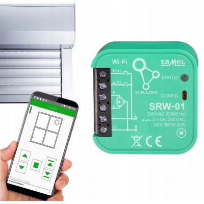 Sterownik do rolet Wi-Fi SUPLA SRW-01 dopuszkowy 230V ZAMEL (SPL10000004)