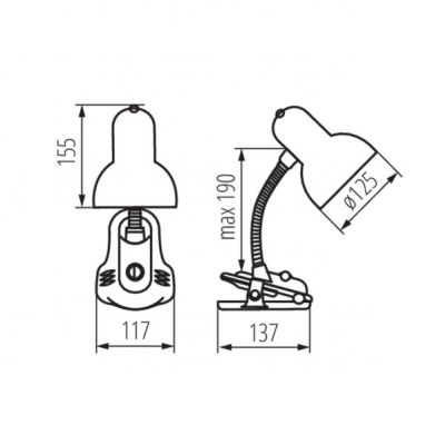 Lampka biurkowa SUZI HR-60-SR 07150 KANLUX (7150)