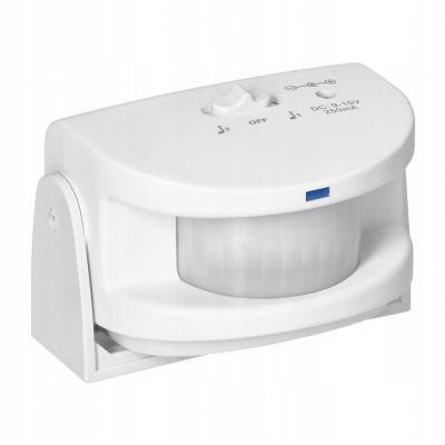 Czujnik ruchu z sygnalizacją i z alarmem 36 dźwięków powitalnych 5 metrów bateryjny AS-10 ORNO (AS-10)