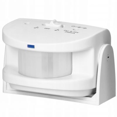 Czujnik ruchu z sygnalizacją i z alarmem 36 dźwięków powitalnych 5 metrów bateryjny AS-10 ORNO (AS-10)