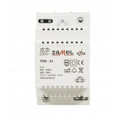Transformator na szynę 230/24V AC 15VA typ: TRM-24 EXT10000137 ZAMEL (EXT10000137-WPL)