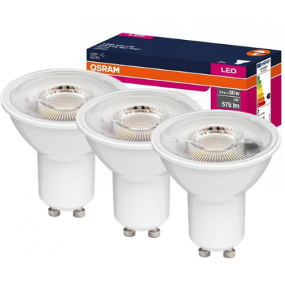 Żarówka LED /3szt./ PAR16 Reflektor GU10 6,9W=50W 575lm 4000K Neutralna 120st VALUE Osram (4058075497801)