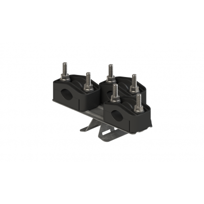 Uchwyt U1 fi 25-46 mm na słup wirowy potrójny U50(3)W ALPAR (U50(3)W)