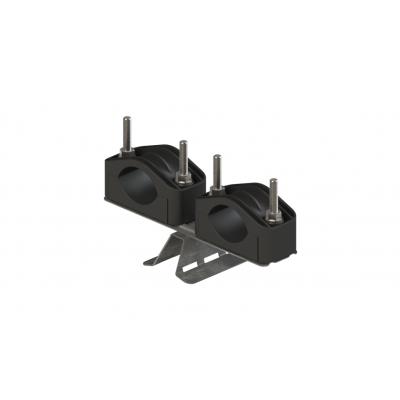 Uchwyt U2 na słup wirowy podwójny fi 45-75mm U75(2)W ALPAR (U75(2)W)