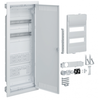 volta hybrid Rozdzielnica hybrydowa podtynkowa 2x12 z płytą montażową VU602PLH HAGER (VU602PLH)