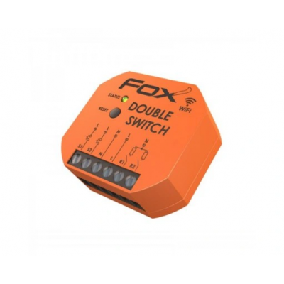 F&F FOX DOUBLE SWITCH 2 kanałowy przekaźnik Wi-Fi 230V  WI-R2S2-P (WI-R2S2-P)