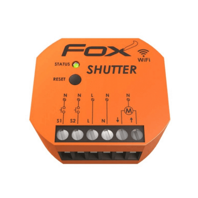 F&F FOX SHUTTER Dopuszkowy sterownik rolet Wi-Fi z silnikiem 230V WI-STR1S2-P (WI-STR1S2-P)