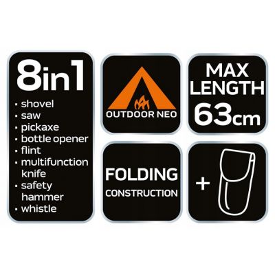 Wielofunkcyjna saperka survivalowa 8w1 63-122 NEO TOOLS (63-122)