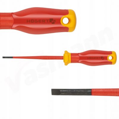Wkrętak płaski śrubokręt 3×100 mm 1000V SLIM S2 HT1S960-1 HOEGERT (HT1S960-1)