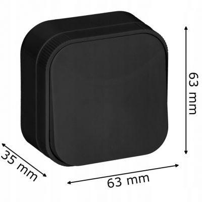 Łącznik jednobiegunowy n/t ToDo IP20 czarny OR-OE-7200/B ORNO (OR-OE-7200/B)