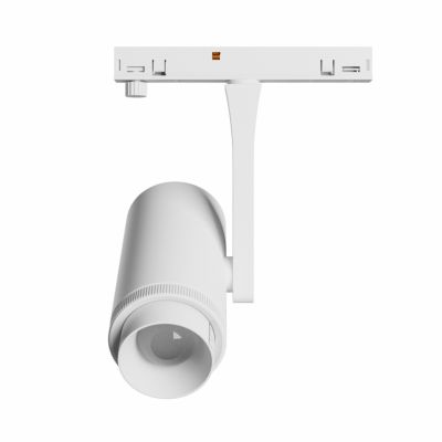 SYSTEM SHIFT NANO - SPOT ZOOM OPRAWA NA SZYNOPRZEWÓD 40x80x145MM 7W 15-45ST BIAŁY 5 LAT GW. (WLD+80001)