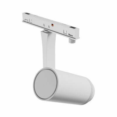 SYSTEM SHIFT NANO - SPOT ZOOM OPRAWA NA SZYNOPRZEWÓD 40x80x145MM 7W 15-45ST BIAŁY 5 LAT GW. (WLD+80001)