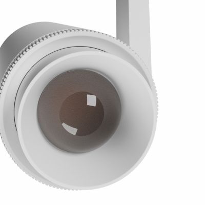 SYSTEM SHIFT NANO - SPOT ZOOM OPRAWA NA SZYNOPRZEWÓD 40x80x145MM 7W 15-45ST BIAŁY 5 LAT GW. (WLD+80001)