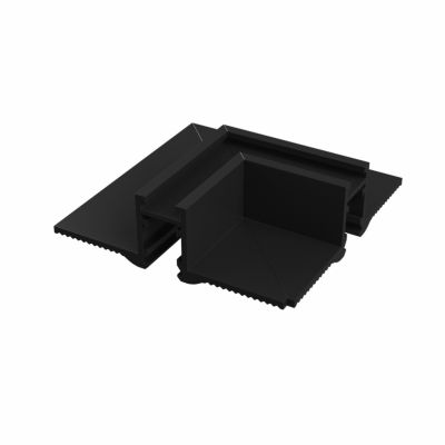 SYSTEM SHIFT NANO - łącznik ''L'' poziomy wpuszczanyTRIMLESS CZARNY WLD+80040 (WLD+80040)