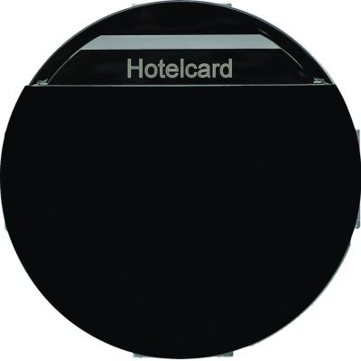 R.classic/1930/Glas Łącznik przekaźnikowy na kartę hotelową czarny WLN8010BG HAGER Berker 16402035 (WLN8010BG)