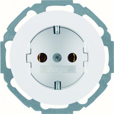 R.classic Gniazdo SCHUKO samozaciski biały WLS1100WG HAGER Berker 47452089 (WLS1100WG)