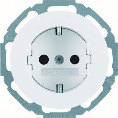 R.classic Gniazdo SCHUKO biały WLS1200WG HAGER Berker 47552089 (WLS1200WG)