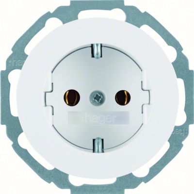 R.classic Gniazdo SCHUKO biały WLS1300WG HAGER Berker 41452089 (WLS1300WG)