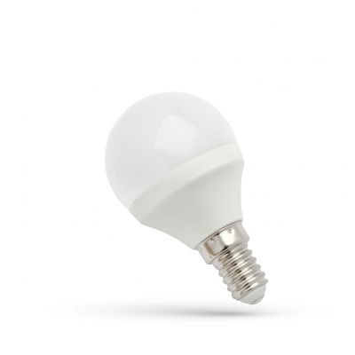 Żarówka LED kulka E14 230V 6W barwa zimna SPECTRUM (WOJ+13023)