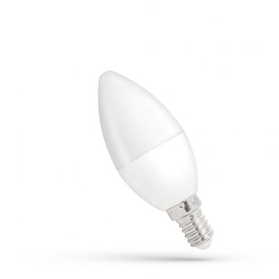 Żarówka LED ŚWIECOWA E14 6W zimna biel ściemnialny  WOJ+14383 Spectrum Led (WOJ+14383)