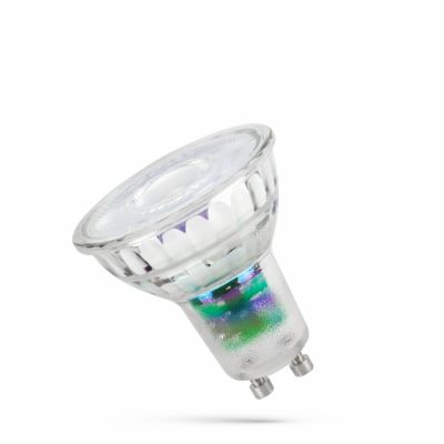 Żarówka LED GU10 2,5W neutralna z soczewką szklaną 38st  SPECTRUM (WOJ+14714)